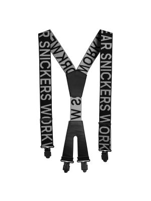 Snickers 9064 Logo Braces - Black/Steel Grey