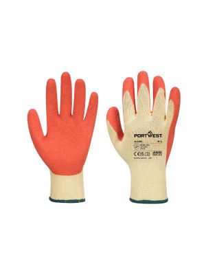 Portwest A100 Gloves Grip Latex Orange 71workx Both Sides