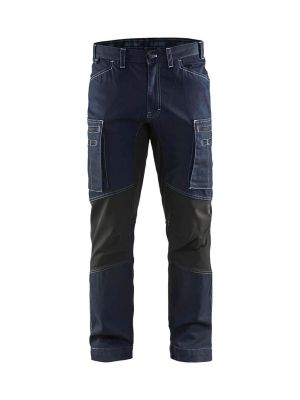 Blåkläder Work Trousers Service 1459 Navy Blue Black 8999 71workx Front Blåkläder Work Trousers Service 1459 Navy Blue Black 8999 71workx Front