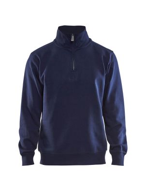 Blåkläder Work Sweater 3365 Navy 8800 71workx Front Blåkläder Work Sweater 3365 Navy 8800 71workx Front