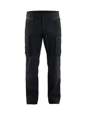 Blåkläder 1453 Service Work Trouser ToolRig 2-Way Stretch 14531847 Black 9900 71workx Front