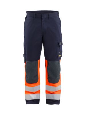 Blåkläder 1488 Work Trousers Inherent Multinorm navy orange front