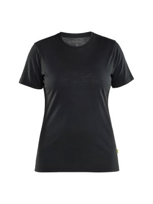 Blåkläder T-shirt Merino wool Women 353717439900 Black 71workx front Blåkläder T-shirt Merino wool Women 353717439900 Black 71workx front
