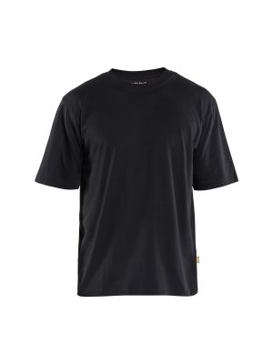 Blåkläder Work T-shirt Short Sleeve Loose Fit 3429 9900 Black 71workx Front Blåkläder Work T-shirt Short Sleeve Loose Fit 3429 9900 Black 71workx Front