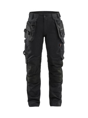 Blåkläder Work Trouser 2-Way Stretch Women 713218329900 Black 71workx front Blåkläder Work Trouser 2-Way Stretch Women 713218329900 Black 71workx front