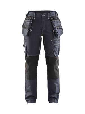 Blåkläder Work Trouser Denim Stretch X1900 Women 799011418999 Navy Blue Black 71workx front Blåkläder Work Trouser Denim Stretch X1900 Women 799011418999 Navy Blue Black 71workx front