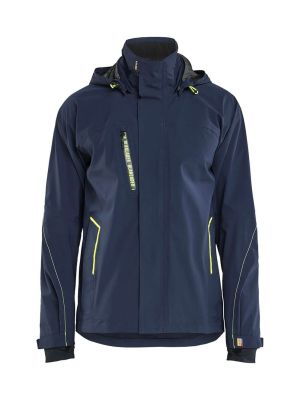 Blåkläder Work Jacket Shell Stretch 448319178633 Dark Navy/High Vis Yellow 71workx front Blåkläder Work Jacket Shell Stretch 448319178633 Dark Navy/High Vis Yellow 71workx front