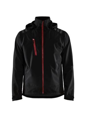 Blåkläder Work Jacket Softshell 4749 71Workx Black Red 474925139956 front