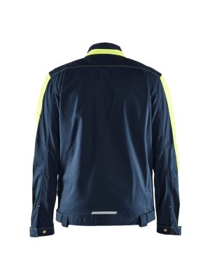 Blåkläder Work Jacket Stretch 4444 - Navy Yellow