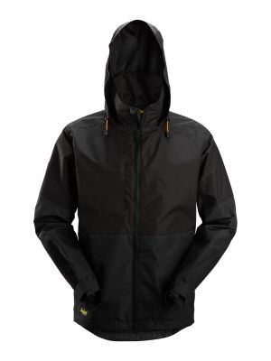 1304 Work Jacket Shell Waterproof -Snickers 71workx's Black 0404 front 1304 Work Jacket Shell Waterproof -Snickers 71workx's Black 0404 front