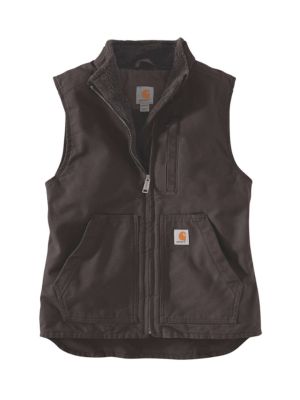 Carhartt Mock Neck Vest 104224 Women - Brown - XL front