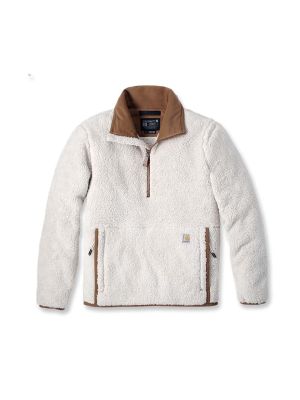 Carhartt Dames Fleecejack Sherpa Kwartlengte Rits OAT Milk 106470 71workx voor Carhartt Dames Fleecejack Sherpa Kwartlengte Rits OAT Milk 106470 71workx voor