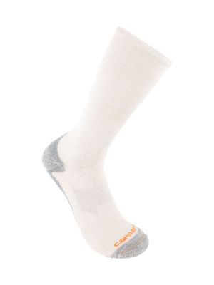 Carhartt SC8023W Women Comfort Work Socks MW Crew 3-pack White 100 71workx Front