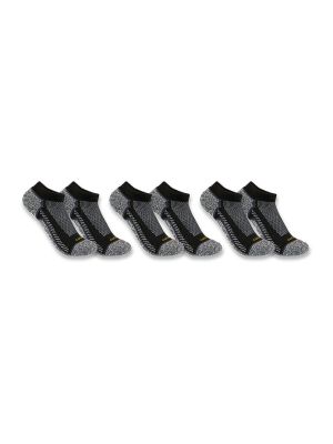 Carhartt SL3283M Force Midweight Low Work Socks 3-pack Black BLK 71workx set Carhartt SL3283M Force Midweight Low Work Socks 3-pack Black BLK 71workx set