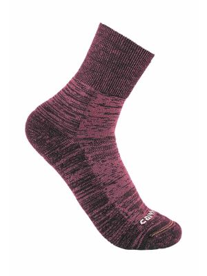 Carhartt SS9550W Women Work Socks Crew Twin-Knit MAG Magenta 71workx Front