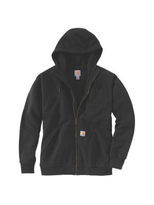 Carhartt Work Hoodie With Zip Rain Defender 104078 001 Black 71workx Front