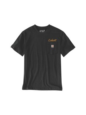 Carhartt Work T-Shirt Hard Work Print 107735 N04 Black 71workx Front