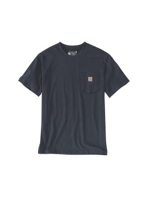 Carhartt Work T-Shirt Multi Color Print Chest Pocket 107781 I26 Navy 71workx Front