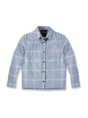 Carhartt Werkoverhemd Flanel Dames 105989 71workx Neptune HD4 voor Carhartt Werkoverhemd Flanel Dames 105989 71workx Neptune HD4 voor