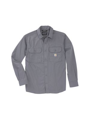 Carhartt work shirt Glenwood Ripstop 107685 STL Steel 71workx Front