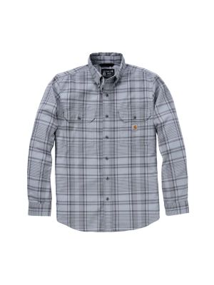 Carhartt work shirt Loose Fit Plaid 107012 030 Asphalt Shadow 71workx Front Carhartt work shirt Loose Fit Plaid 107012 030 Asphalt Shadow 71workx Front