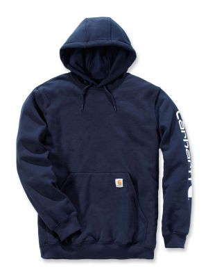 K288 Hoodie with Sleeve Logo Loose fit - Carhartt-New Navy 472-S K288 Hoodie with Sleeve Logo Loose fit - Carhartt-New Navy 472-S