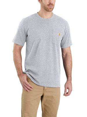 Carhartt 103296 Pocket s/s T-Shirt - Heather Grey