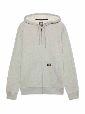 Full Zip Work Vest Heather Grey - Dickies - front
