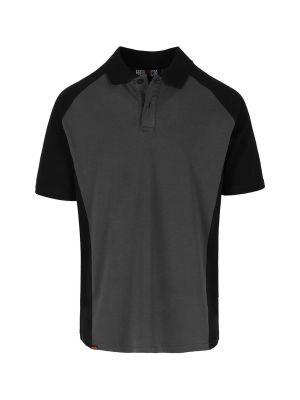 Herock Brabo Work Polo Two-tone Cotton 22MPO2401AN/BK 71workx Anthracite Black front Herock Brabo Work Polo Two-tone Cotton 22MPO2401AN/BK 71workx Anthracite Black front
