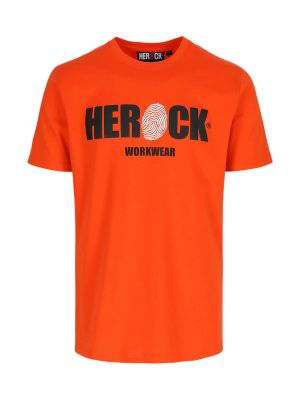 Herock Eni Work T-shirt Short Sleeve Logo 23MTS2101OR Orange 71workx front Herock Eni Work T-shirt Short Sleeve Logo 23MTS2101OR Orange 71workx front
