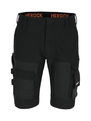 Herock Floki Work Short Bermuda 23MBM2301BK Black 71workx front Herock Floki Work Short Bermuda 23MBM2301BK Black 71workx front