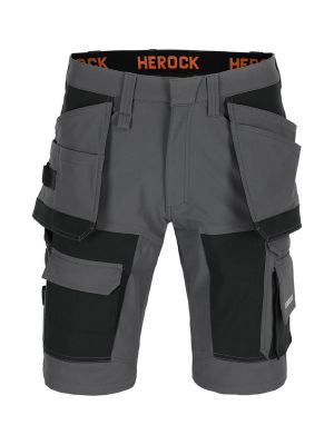 Herock Spoki Work Short Bermuda Holster Pockets 23MBM2302AN Anthracite Black 71workx front Herock Spoki Work Short Bermuda Holster Pockets 23MBM2302AN Anthracite Black 71workx front