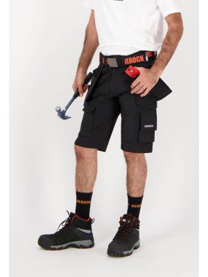 Herock Spoki Work Short Bermuda Holster Pockets - Black