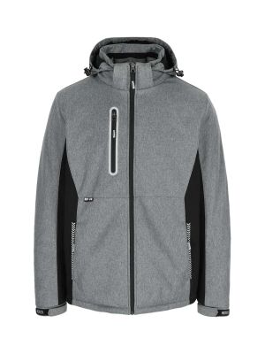 Herock Taris Work Jacket Softshell 23MJC2101CG Chine Grey Black 71workx front Herock Taris Work Jacket Softshell 23MJC2101CG Chine Grey Black 71workx front