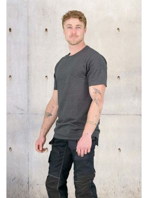 Herock Work T-shirt Short Sleeve Argo - Dark Heather Grey