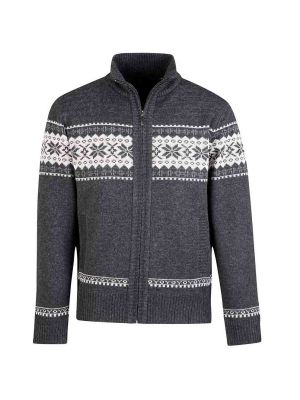 Bjornson Hoyt Knitted Scandinavian Jacket 8037 Anthracite Front