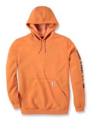K288 Hoodie Logo Sleeve Loose Fit Carhartt Marmalade Heather Q66 71workx voor K288 Hoodie Logo Sleeve Loose Fit Carhartt Marmalade Heather Q66 71workx voor