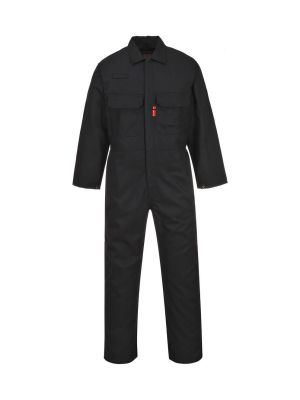 Portwest BIZ1 Bizweld Flame Resistant Coverall Black 71workx front Portwest BIZ1 Bizweld Flame Resistant Coverall Black 71workx front