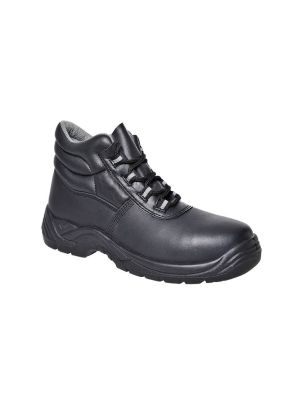 Portwest FC10 Mid Cut Safety Shoe S1PS Composite Leather - FC10 Black 71workx Front