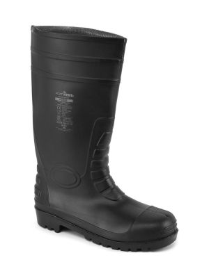 Portwest FW95 Safety Boot S5 Wellington FW95BKR 71Workx Front Portwest FW95 Safety Boot S5 Wellington FW95BKR 71Workx Front