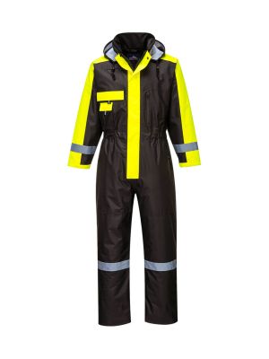 Portwest S585 Winter Overall Black 71workx front Portwest S585 Winter Overall Black 71workx front