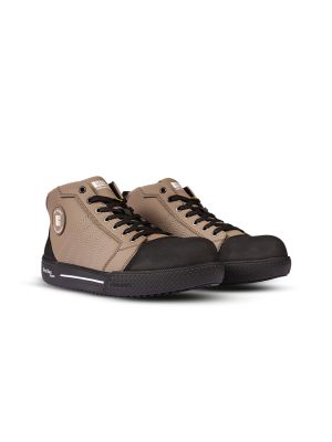 Redbrick Jump S3S High Safety Shoes 31632 Brown 71workx Front Combo