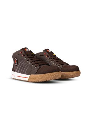 Redbrick Legend S3S High Safety Shoes 31612 Brown 71workx Front Combo