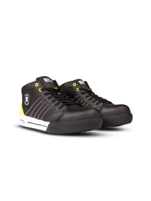 Redbrick Runner S1PS High Safety Shoes 31606 Black Yellow 71workx Front Combo