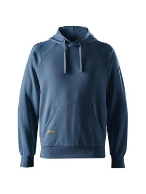 Snickers 2011 Work Hoodie Terry Logo 2011 Stone Blue 4700 71workx Front
