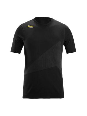 Snickers Work T-shirt Short Sleeve 37.5 Tech 2519 Black 0400 front