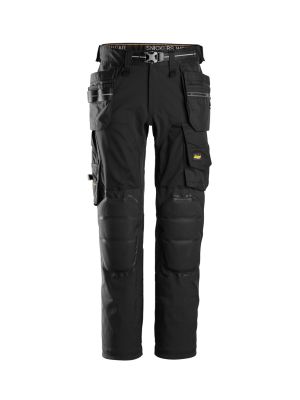 Snickers Work Trousers Including Knee Protectors 6590 71workx Black 0404 front Snickers Work Trousers Including Knee Protectors 6590 71workx Black 0404 front