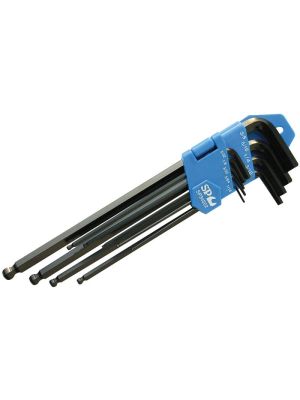 Hex Key Set SAE 9pc Ball Drive - SP Tools