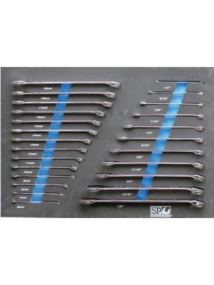 EVA Foam Tray 25pc Metric/SAE ROE Spanners SP50015 - SP Tools