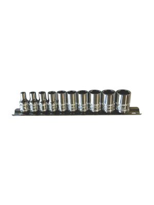 SP Tools SP20130 1/4''Dr Socket Rail 10pc Metric - 12pt SP Tools SP20130 1/4''Dr Socket Rail 10pc Metric - 12pt